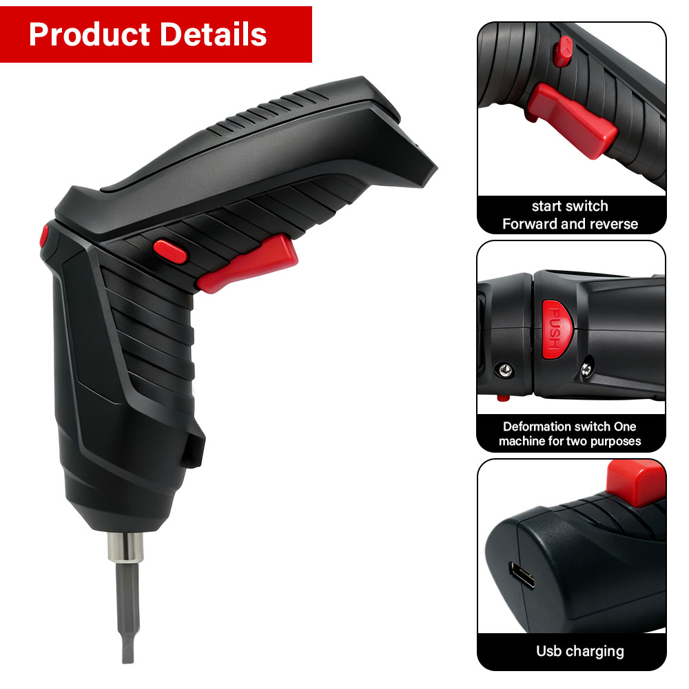 Electric Screwdriver Rechargeable Usb - Ensemble de tournevis électrique sans fil