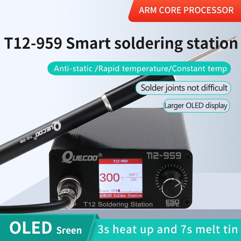 Digital Soldering Station T12 - Station de soudage T12-959 V5.1, fer