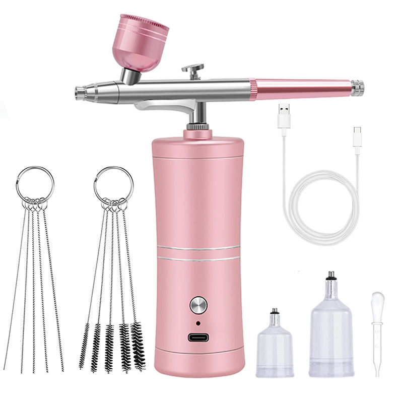 Airbrush Kit With Mini Compressor - Aérographe pour peinture artistique des ongles,