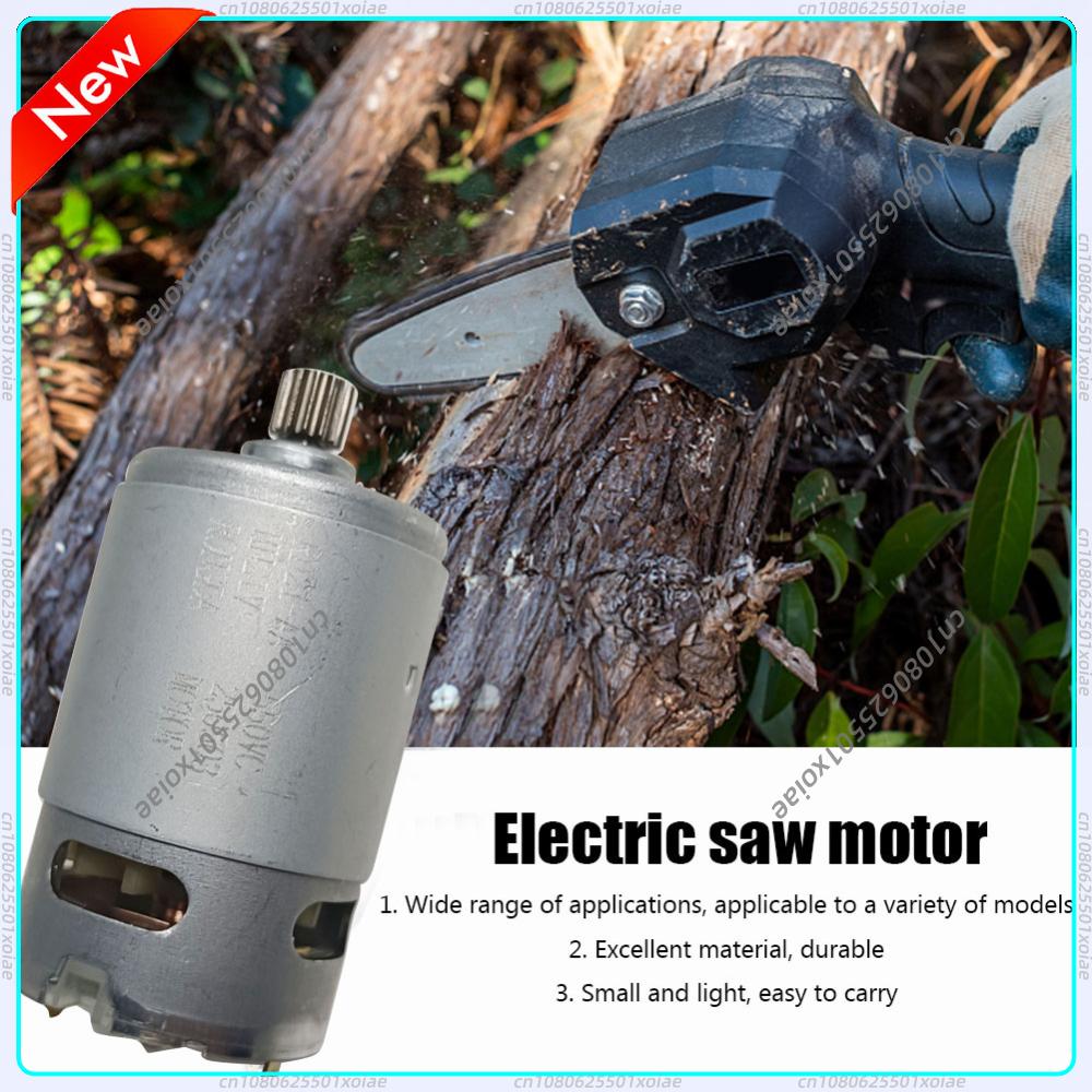 Mini Electric Chainsaw 6 Inch - Moteur à balais 21V, 14 dents,