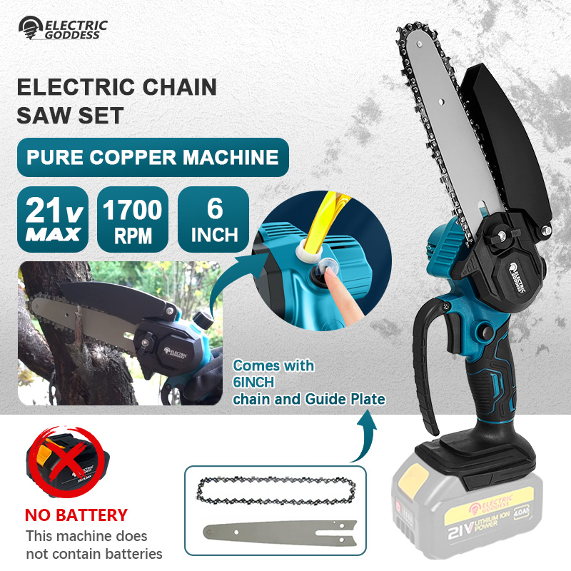 Mini Electric Chainsaw 6 Inch - Mini tronçonneuse électrique sans fil de