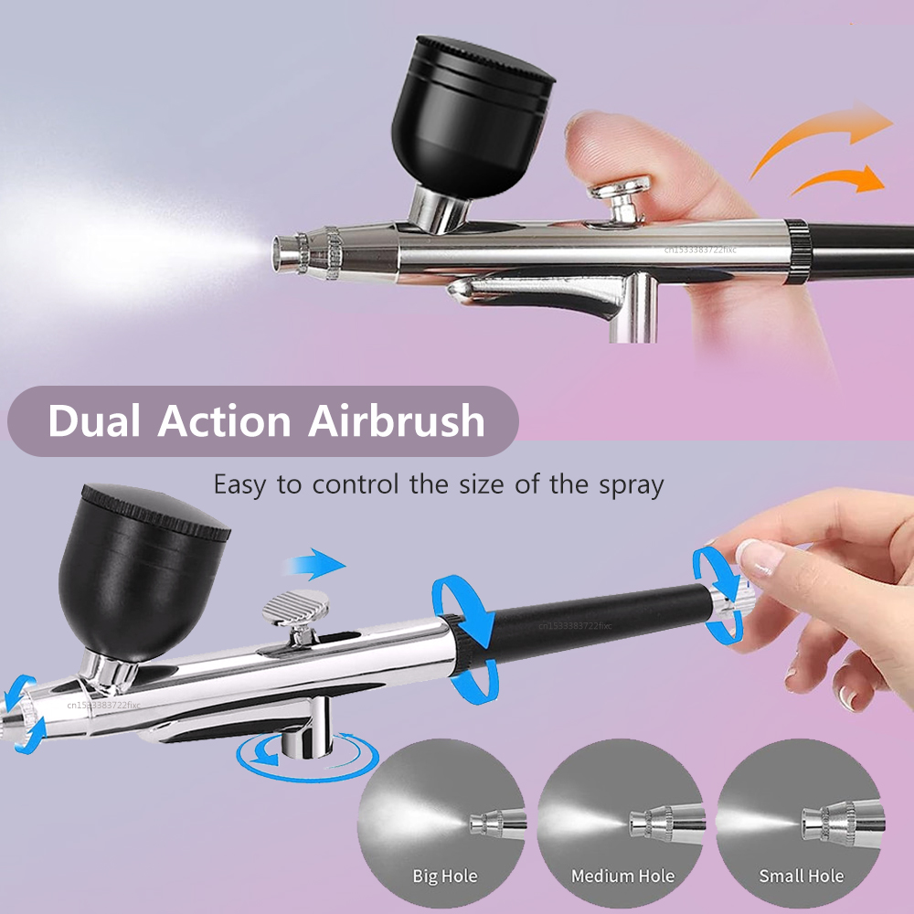 Airbrush Kit With Mini Compressor - Tête de pistolet aérographe de qualité