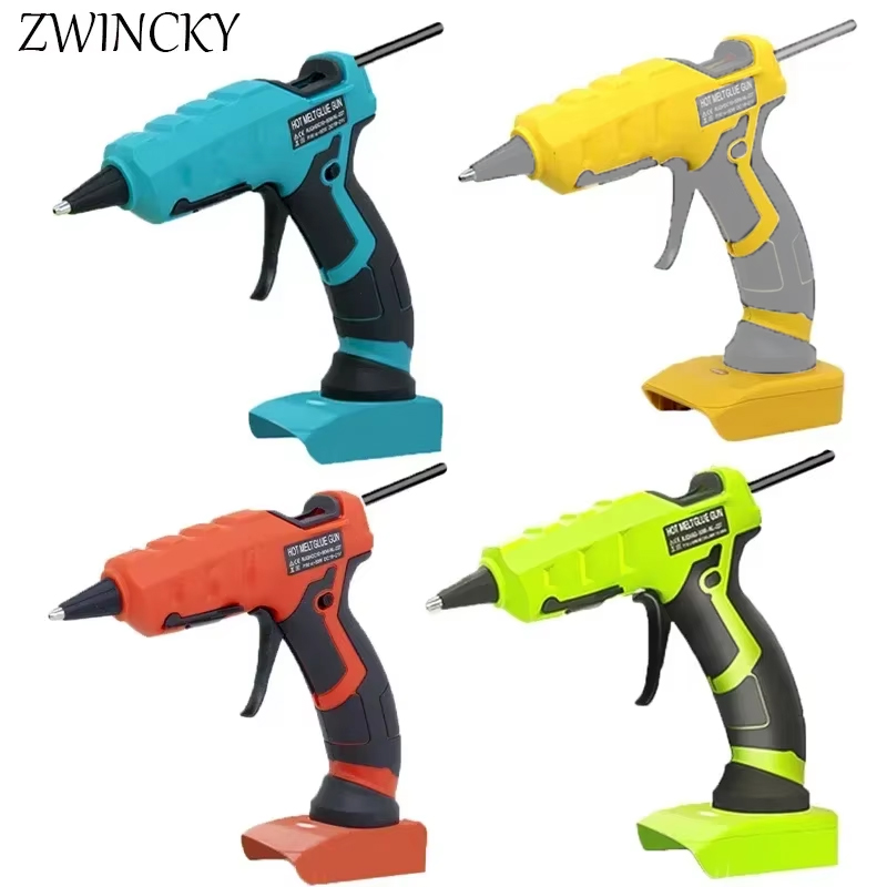 Hot Melt Glue Gun Cordless - Pistolet à colle thermofusible pour Makita/DEWALT/BlackDecker/Milwaukee/Bosch,