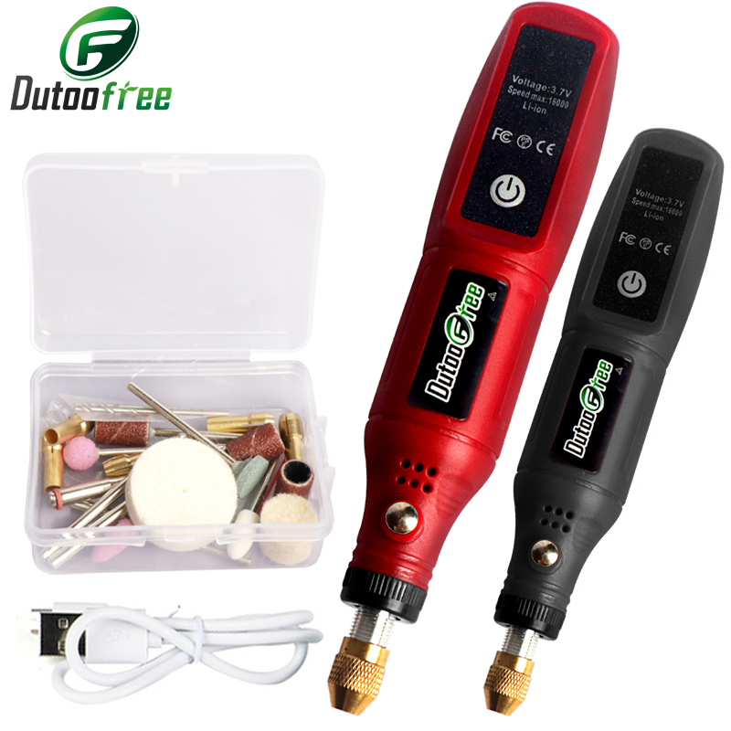 Cordless Rotary Tool Kit Accessories - Kit d'outils rotatifs sans fil USB,