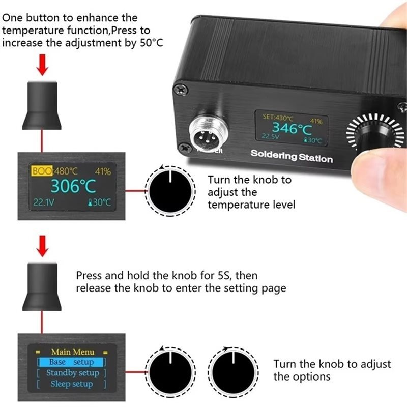 【A56X】T12 Mini station de soud - Digital Soldering Station T12 avis et prix