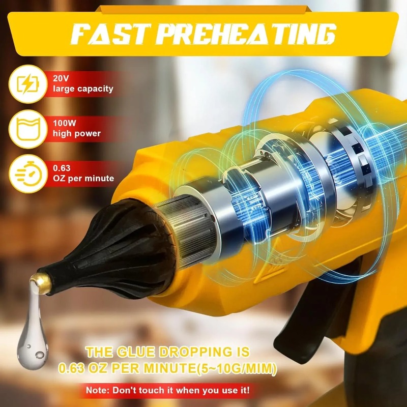 Pistolet à colle thermique éle - Hot Melt Glue Gun Cordless avis et prix
