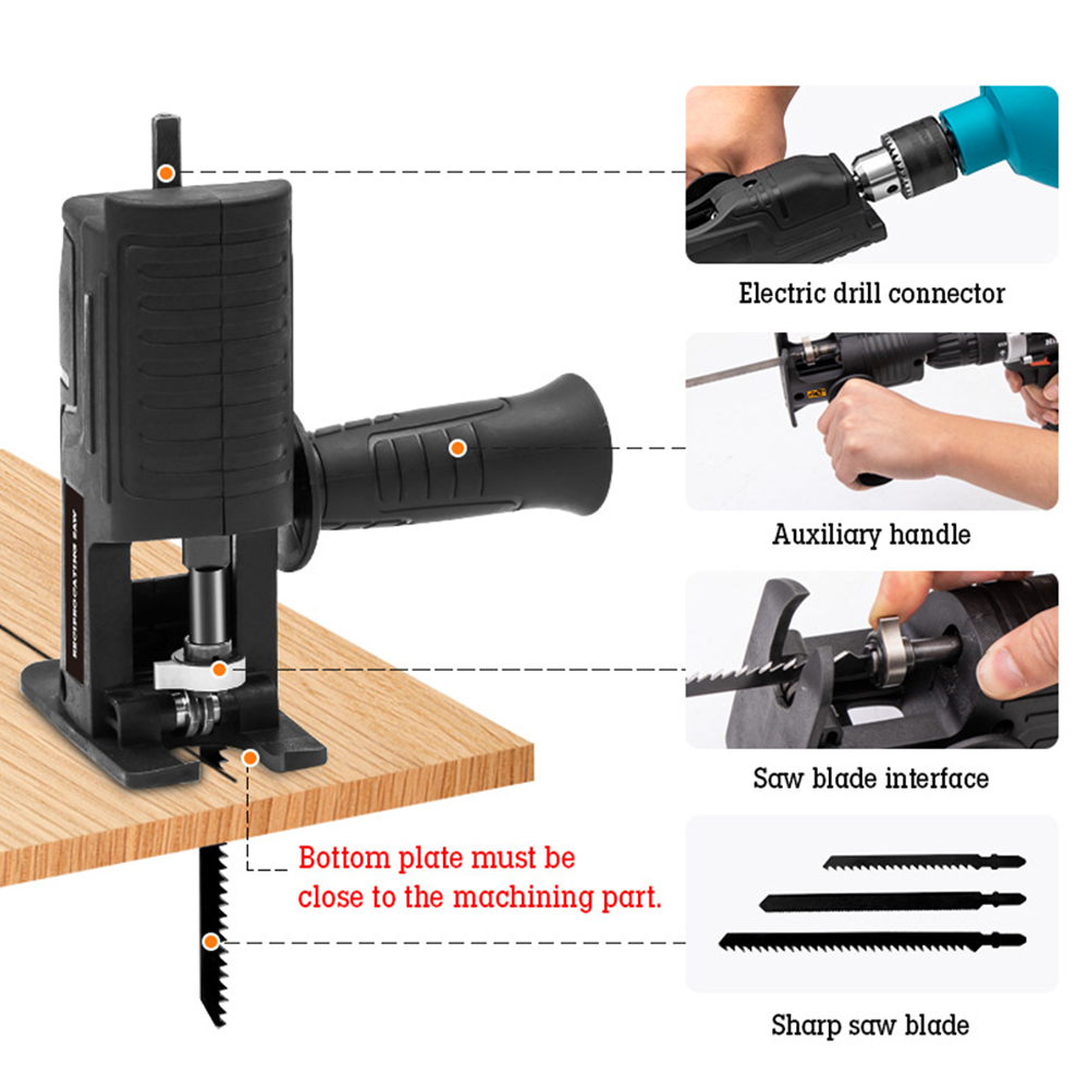 Adaptateur de scie alternative - Reciprocating Saw Attachment Drill avis et prix