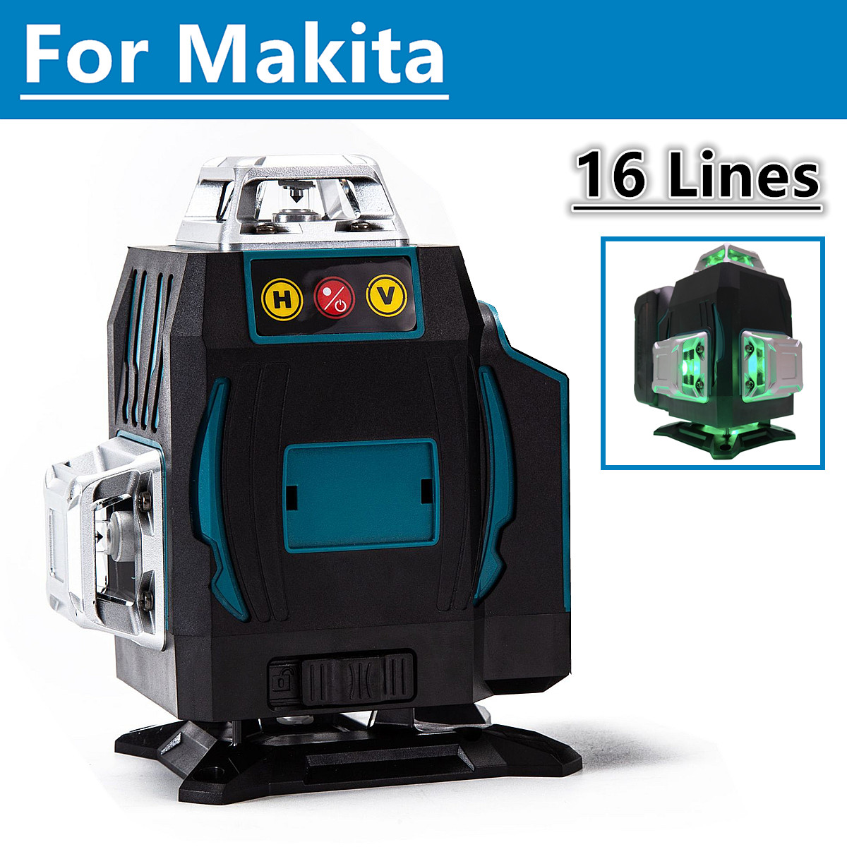 Pour batterie Makita 18V 16 li - Laser Level 16 Lines 4D Green avis et prix