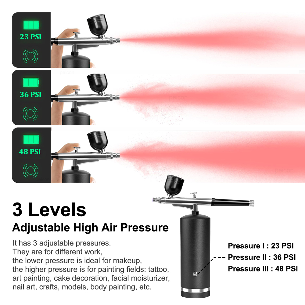Aérographe avec compresseur, a - Airbrush Kit With Mini Compressor avis et prix
