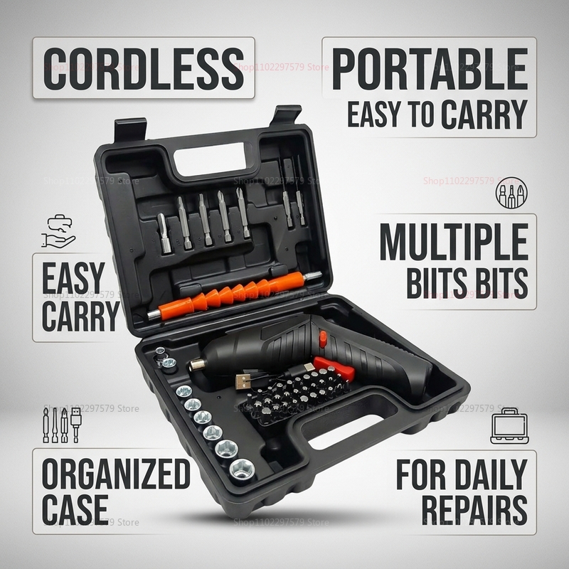 Ensemble de tournevis électriq - Electric Screwdriver Rechargeable Usb avis et prix