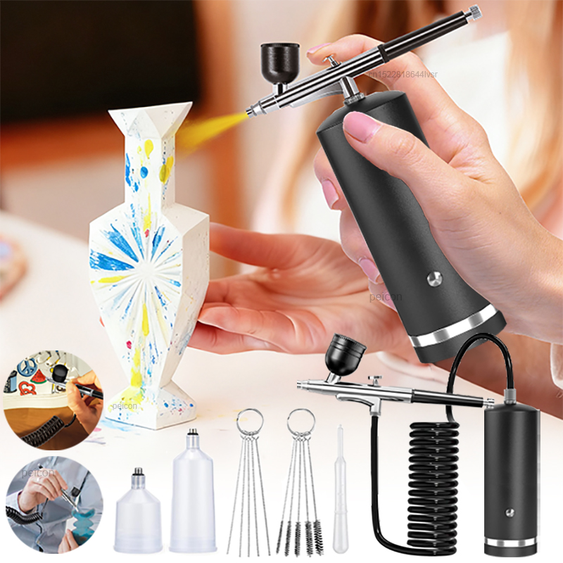 Aérographe avec compresseur, p - Airbrush Kit With Mini Compressor avis et prix