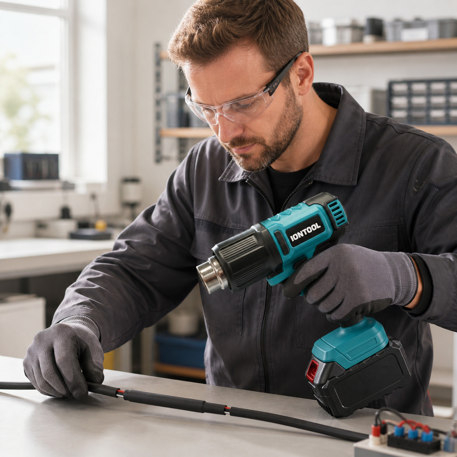 IONTOOL 250/500LPM 550 ℃   Pis - Cordless Heat Gun For Shrink Tubing avis et prix