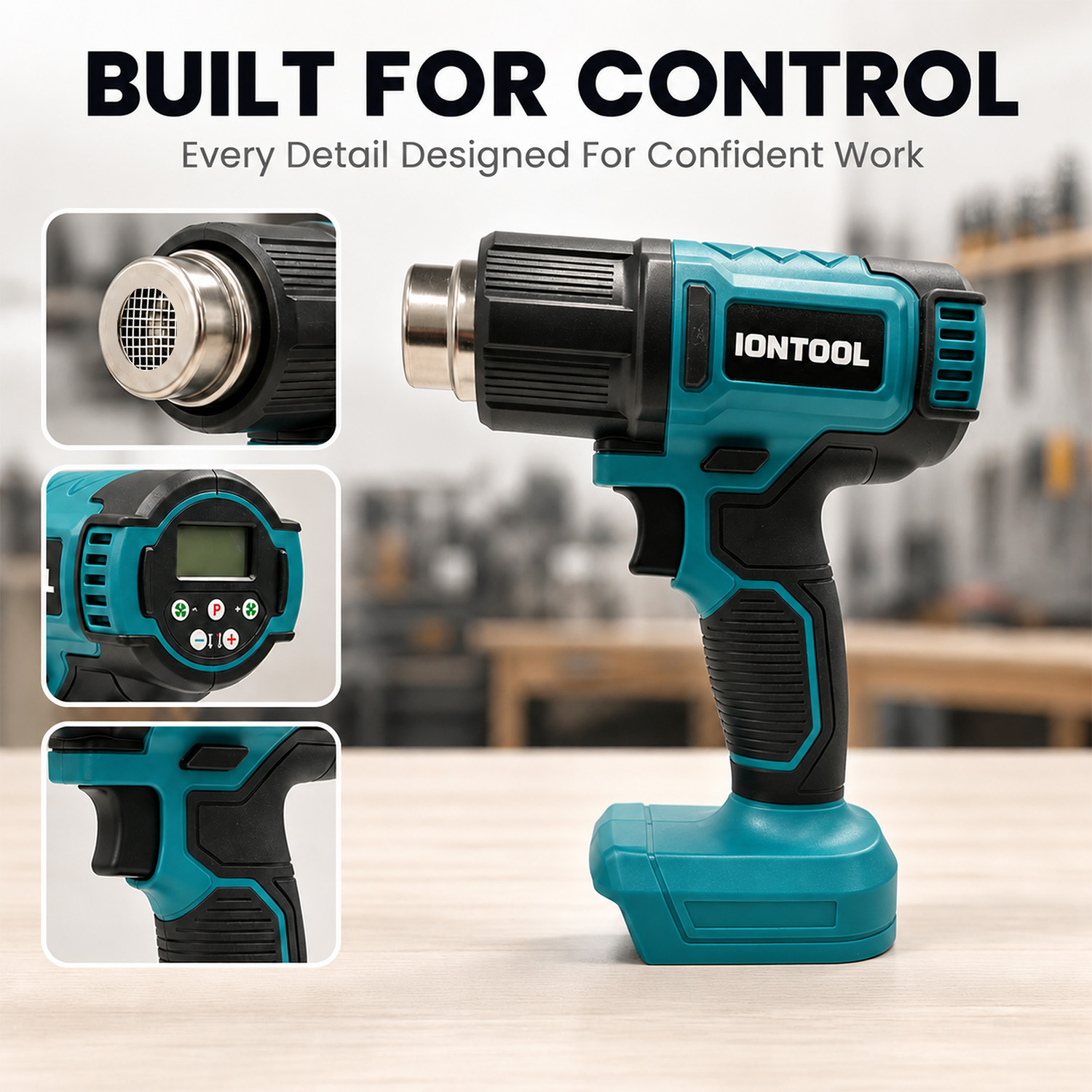 IONTOOL 250/500LPM 550 ℃   Pis - Cordless Heat Gun For Shrink Tubing avis et prix