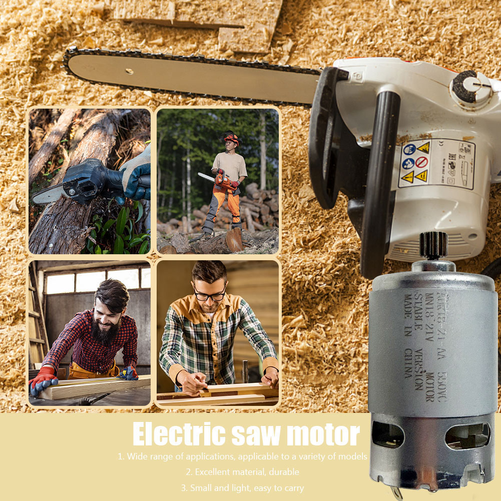 Moteur à balais 21V, 14 dents, - Mini Electric Chainsaw 6 Inch avis et prix