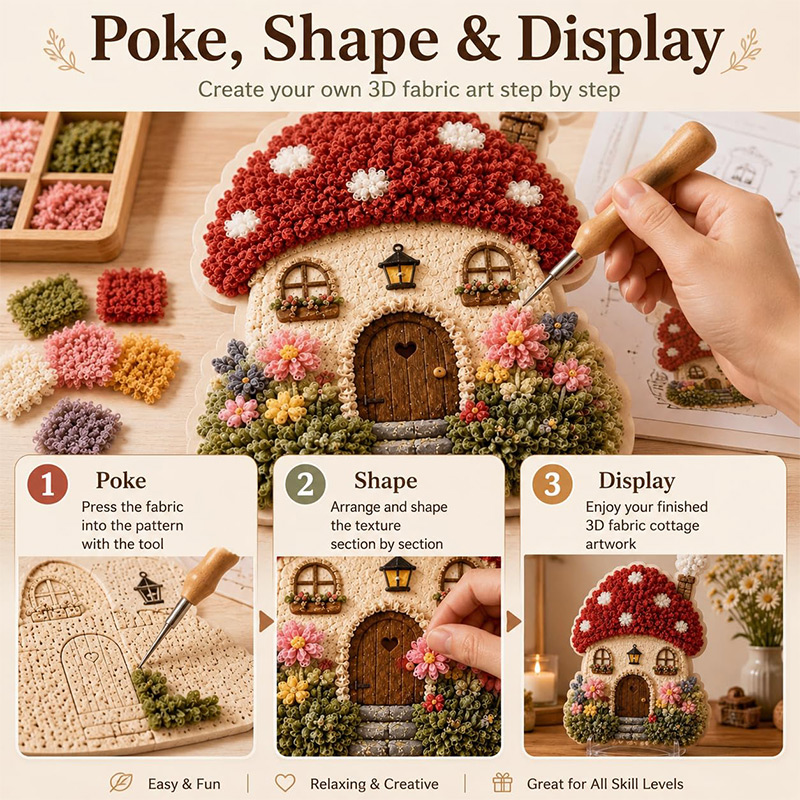 Kit DIY Poke Art Maison Champi - Hand Tools avis et prix