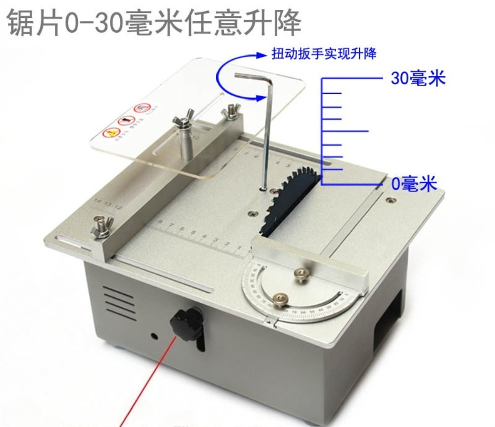 Scie à table portative mini po - Mini Table Saw For Woodworking avis et prix