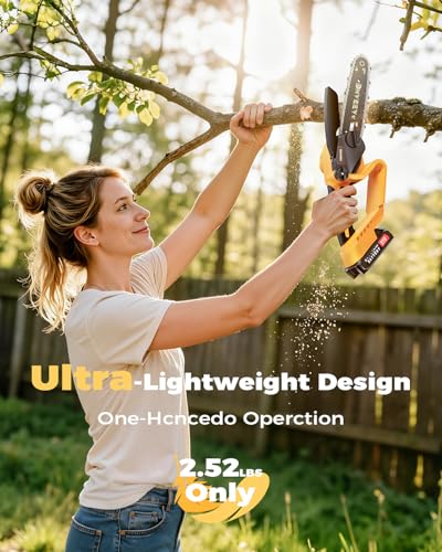 Scie à perche sans fil 2-en-1  - Mini Electric Chainsaw 6 Inch avis et prix
