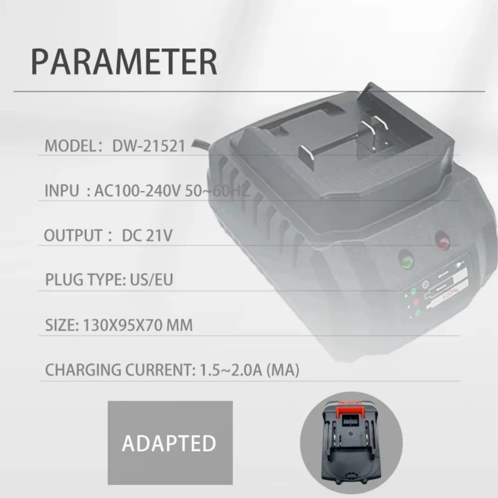 Chargeur de batterie de rempla - Brushless Cordless Electric Drill 18V avis et prix