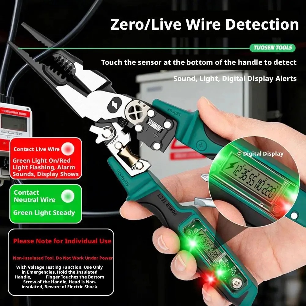 Pince d'électricien avec teste - Automatic Wire Stripper Cutter avis et prix