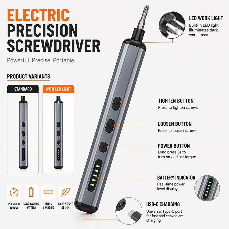 Kit de tournevis électrique de - Electric Screwdriver Rechargeable Usb avis et prix