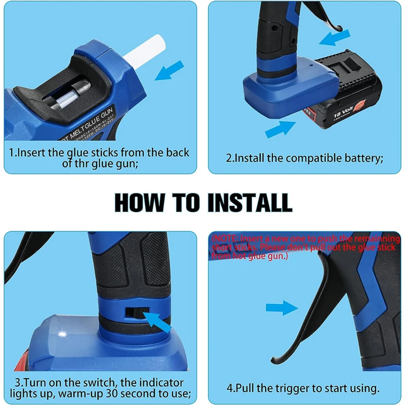 Pistolet à colle thermofusible - Hot Melt Glue Gun Cordless avis et prix