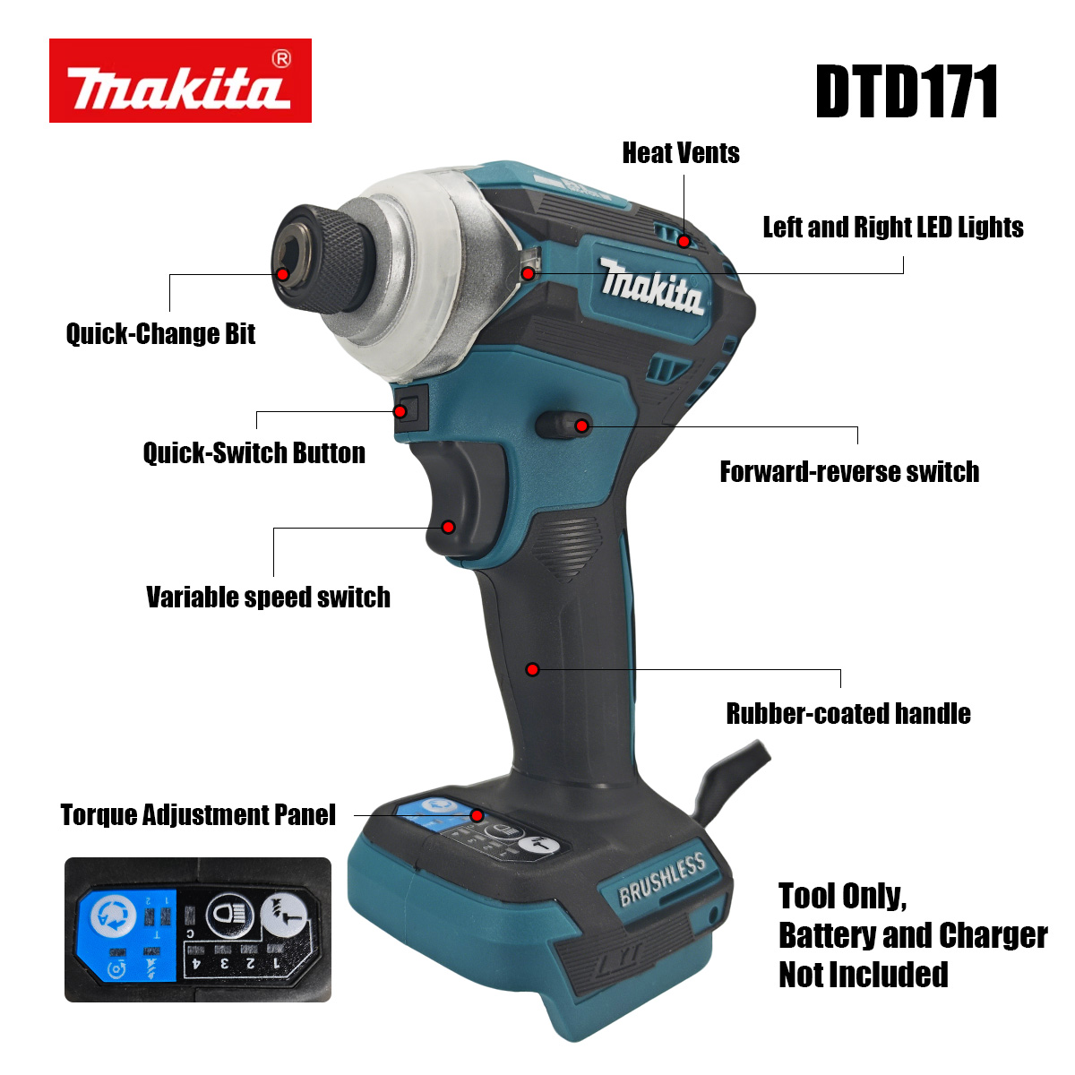 Makita DTD171 Perceuse à chocs - Brushless Cordless Electric Drill 18V avis et prix