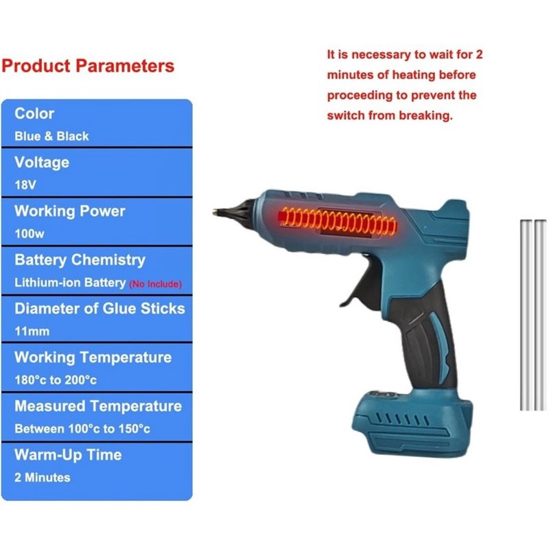Pistolet à colle thermofusible - Hot Melt Glue Gun Cordless avis et prix