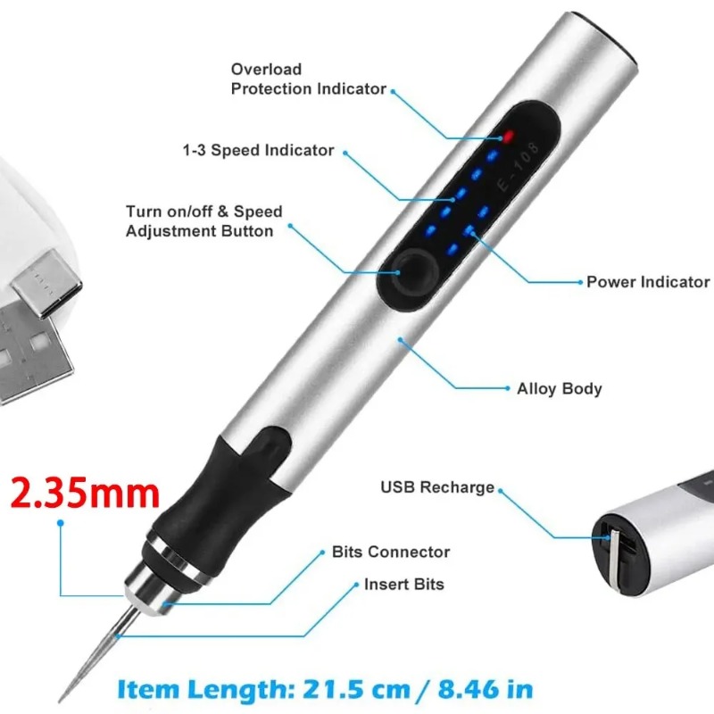 Stylo de gravure électrique sa - Cordless Rotary Tool Kit Accessories avis et prix