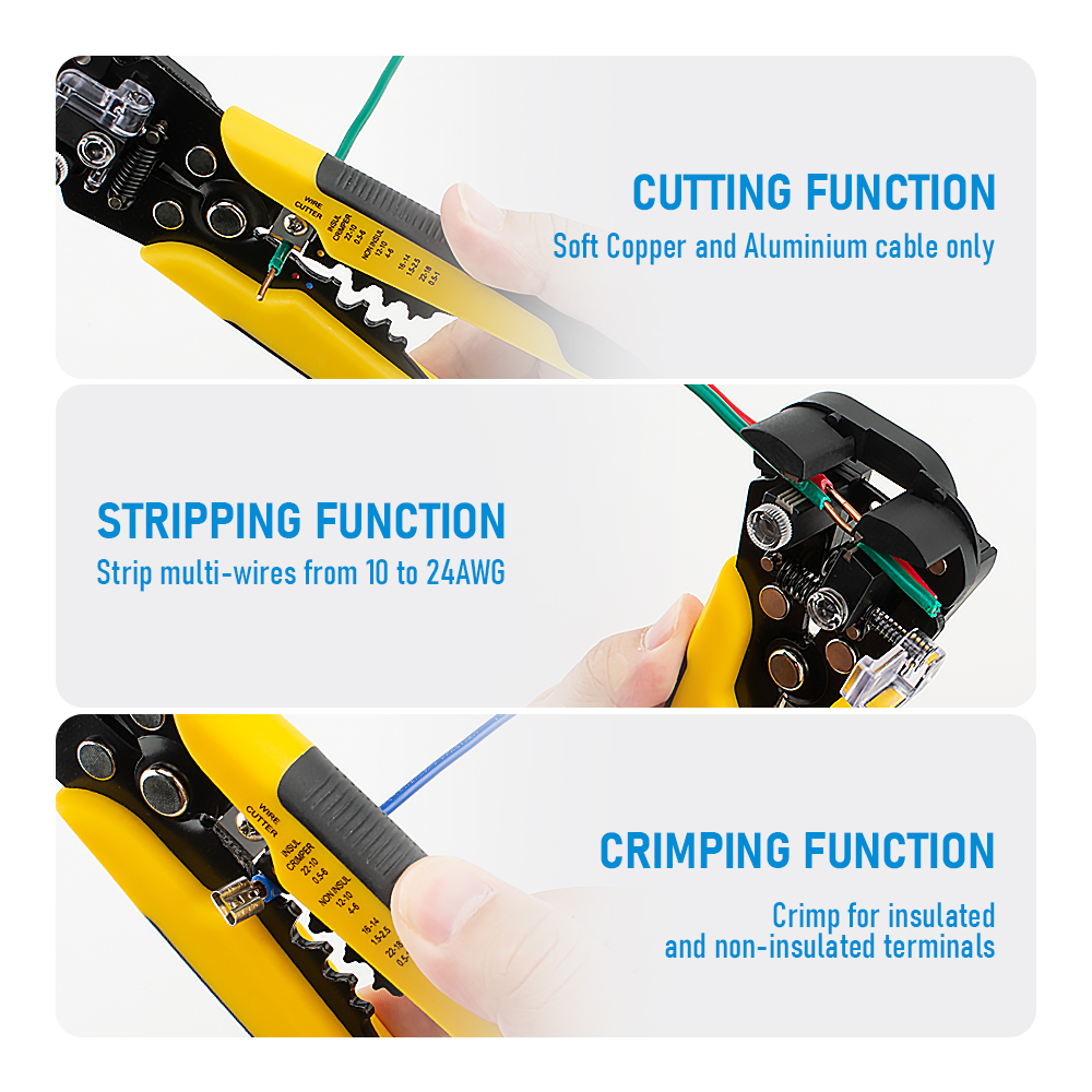 Outil manuel multifonctionnel  - Automatic Wire Stripper Cutter avis et prix