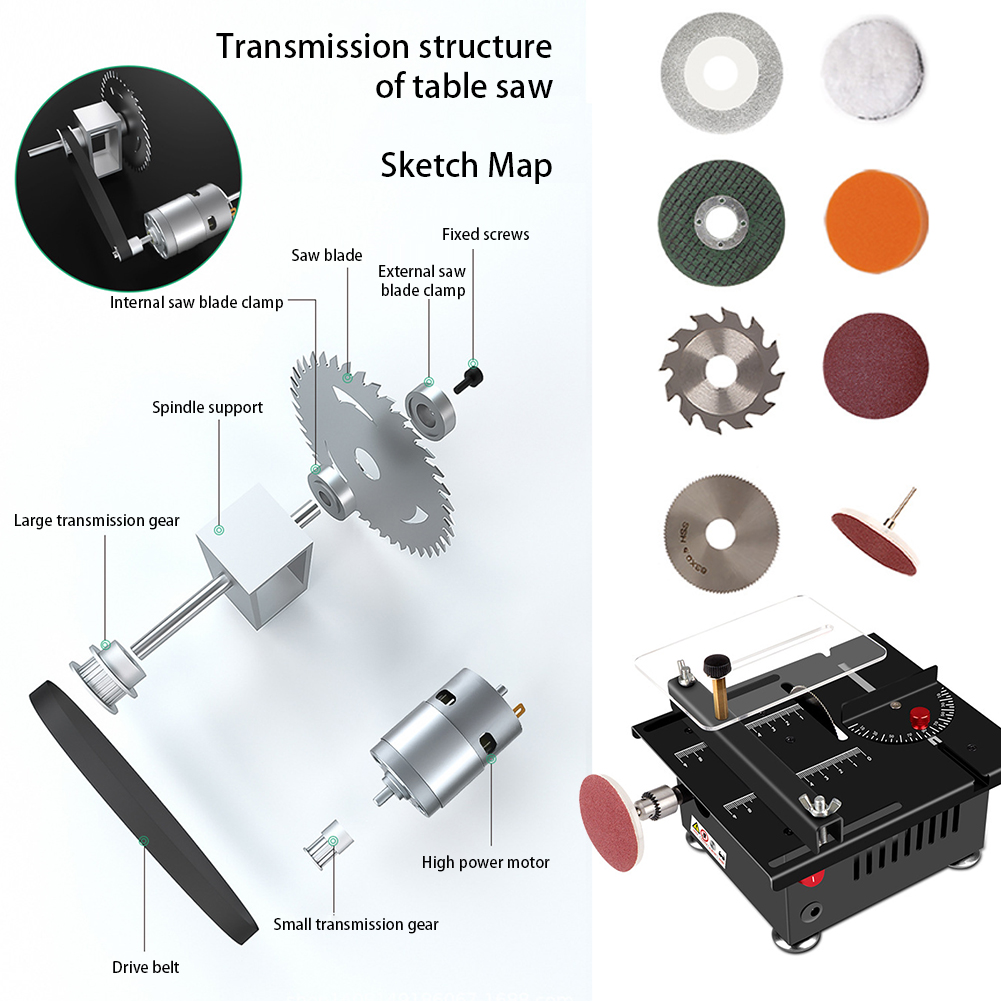 Scie de table électrique de me - Mini Table Saw For Woodworking avis et prix