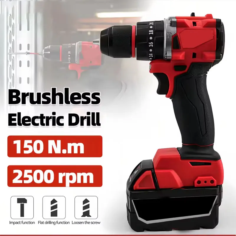 Petite perceuse à percussion é - Brushless Cordless Electric Drill 18V avis et prix