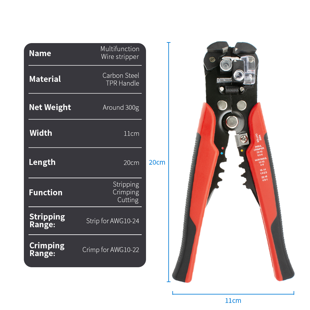Pince à dénuder et à sertir au - Automatic Wire Stripper Cutter avis et prix
