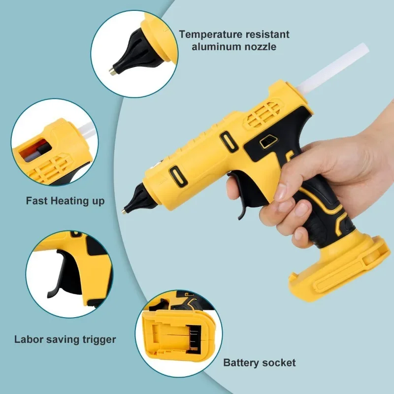 Pistolet à colle chaude électr - Hot Melt Glue Gun Cordless avis et prix