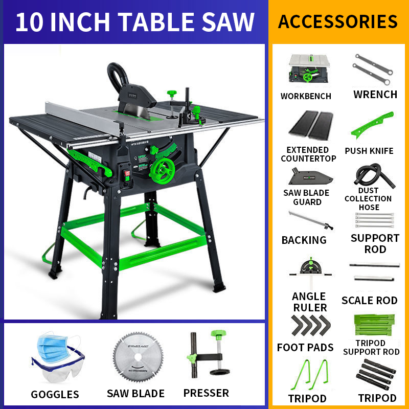 Scie de Table de 10 pouces, 18 - Mini Table Saw For Woodworking avis et prix