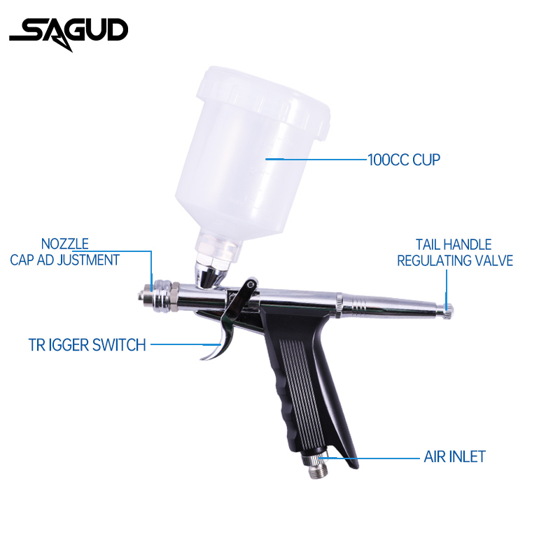 Aérographe à alimentation par  - Airbrush Kit With Mini Compressor avis et prix