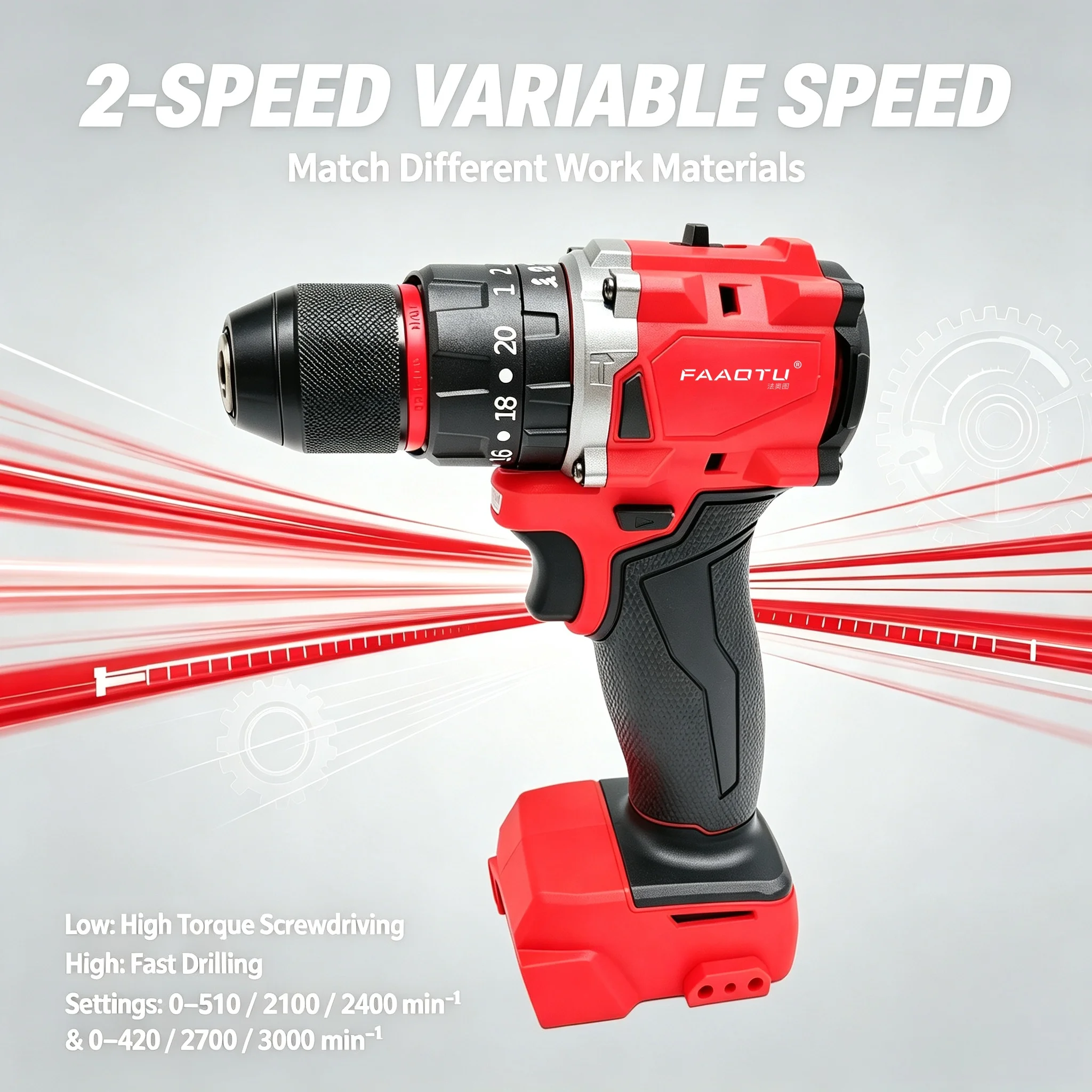 Perceuse à percussion sans fil - Brushless Cordless Electric Drill 18V avis et prix